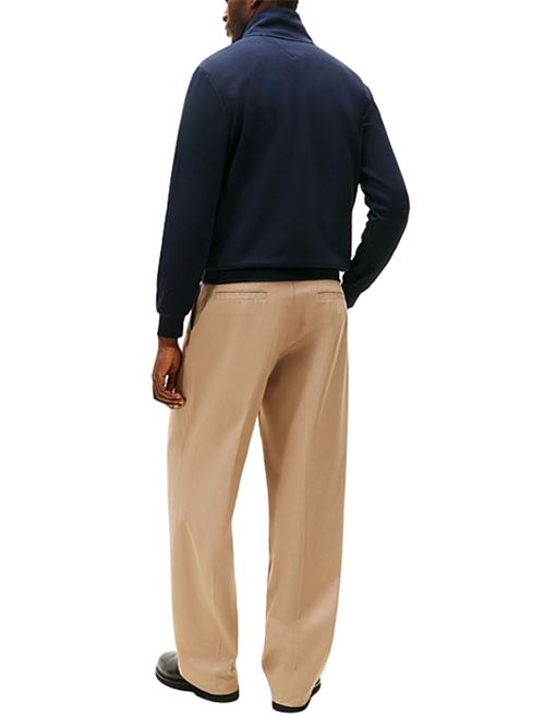 Pullover con mezza zip e stemma TH ricamato Tommy Hilfiger | MW0MW42855DW5